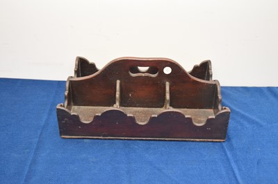 Lot 66 - A Georgian period mahogany butler's style tray