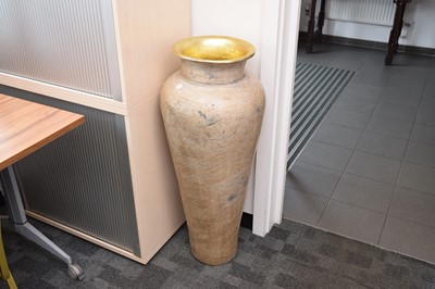 Lot 69 - A modern large terracotta pottery vase