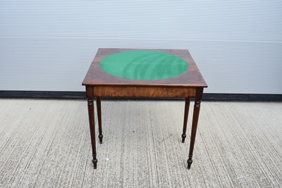 Lot 86 - A Mahogany card table