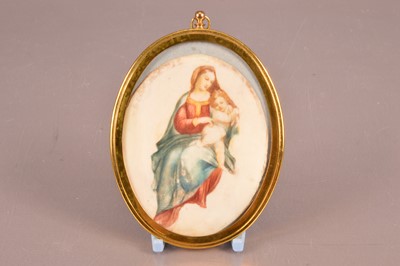 Lot 128 - A late Georgian ivory portrait miniature