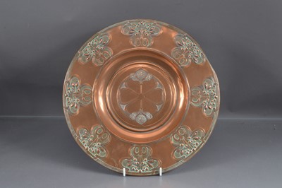 Lot 178 - An Art Nouveau copper charger