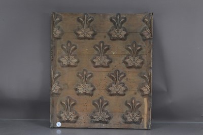 Lot 181 - A late 19th/early 20th century wallpaper printing block