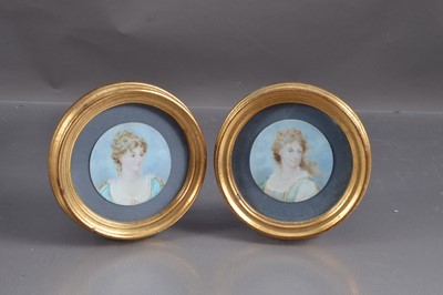 Lot 193 - Two portrait miniatures