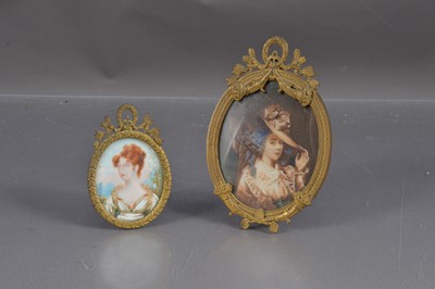 Lot 194 - Two portrait miniatures