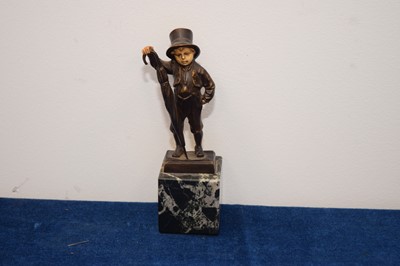 Lot 208 - An Art Deco period bronze figure of a boy