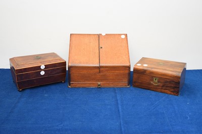 Lot 212 - Three Victorian boxes