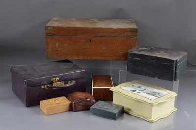 Lot 237 - A collection of early 20th century trinket and jewellery boxes