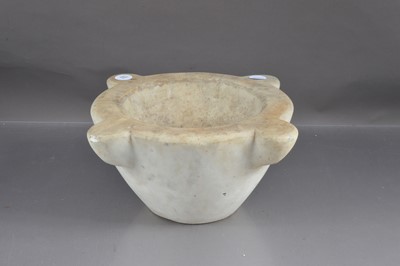 Lot 240 - A large alabaster mortar