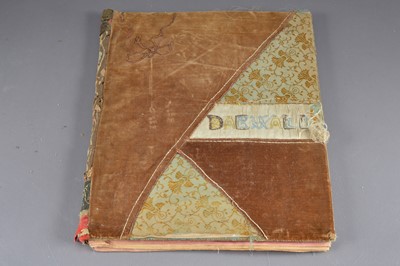 Lot 250 - A large 19th century scrapbook