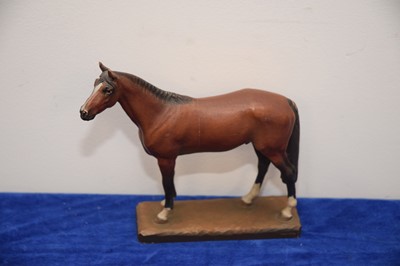 Lot 255 - A mid-20th century carved wooden figure of a horse after Anri