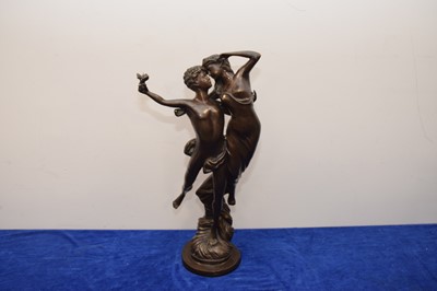 Lot 278 - A second half 20th century bronzed figural group