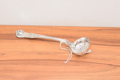 Lot 289 - A Victorian silver sugar sifting spoon