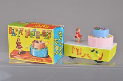 Lot 298 - A Post War Hong Kong Novelty Friction Toy 'Happy Birth-Day' boxed