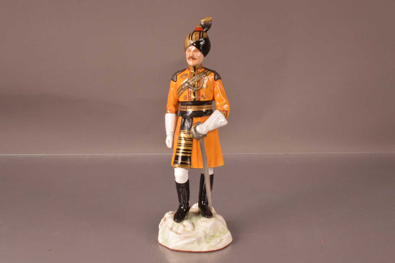 Lot 319 - A modern porcelain military figure by Michael Sutty
