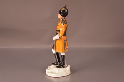Lot 319 - A modern porcelain military figure by Michael Sutty