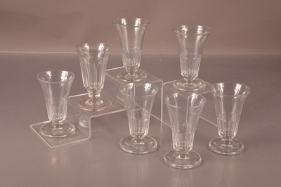 Lot 322 - A set of six Victorian period jelly glasses