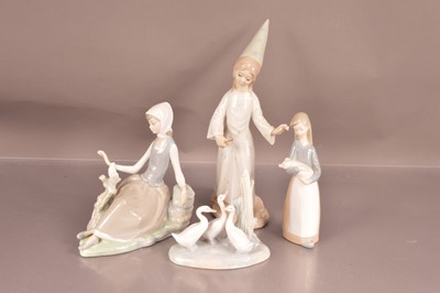 Lot 343 - Four Lladro figures