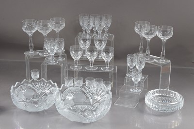 Lot 397 - A quantity of cut crystal glasses etc