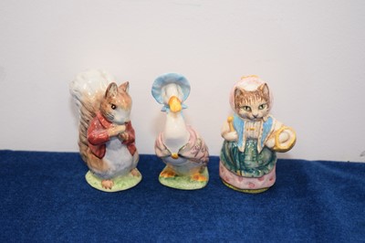 Lot 410 - Three Beswick Pottery Beatrix Potter figures