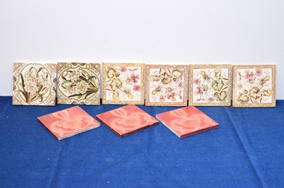 Lot 425 - Nine various tiles