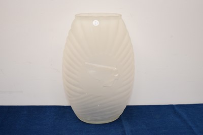 Lot 431 - A large modern French frosted vase