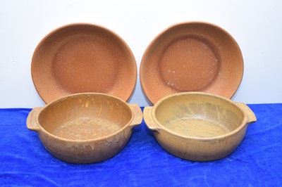 Lot 448 - Two pairs of large stoneware bowls