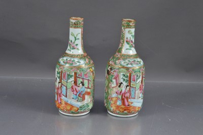 Lot 475 - A pair of 19th century Chinese famille rose vases