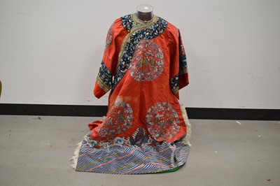 Lot 478 - A Chinese Manfu gown