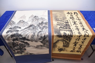 Lot 481 - Three Chinese scrolls