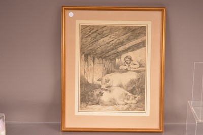 Lot 485 - After George Morland (1763-1804) "The Pig Sty"