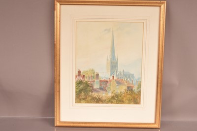 Lot 492 - A. C. Taylor (British School fl. Late 19th Century) "Norwich Cathedral"