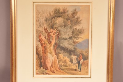 Lot 498 - British School early 19th Century "Huntsmen Shooting Beside a Tree"