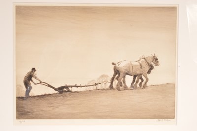 Lot 508 - Cecil Aldin RBA (1870-1935) "Ploughing"