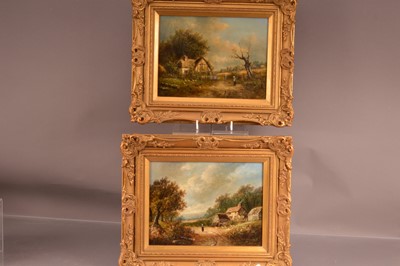 Lot 515 - Joseph Thors (c.1835–1920) "Near Stroud" & "View Near Leamington" (a pair)