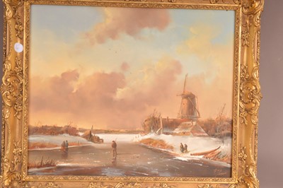 Lot 517 - 20th Century School "A Dutch Winter Landscape"