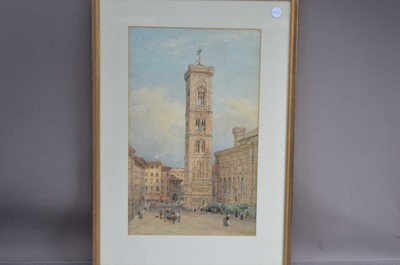 Lot 523 - Nathaniel Everett Green FRAS (1823-1899) "Florence: Giotto's Campanile"