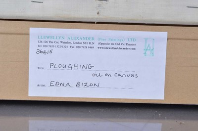 Lot 529 - Edna Bizon (1929-2016) "Ploughing"
