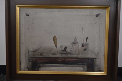 Lot 530 - Joaquim Hidalgo (Spanish 1928-2011) "The Artist's Studio"