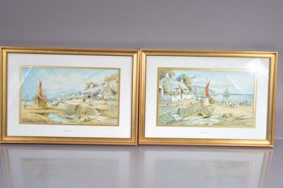 Lot 534 - R. Macauley (British XXth Century) "Quaint Harbour Scenes" (A Pair)