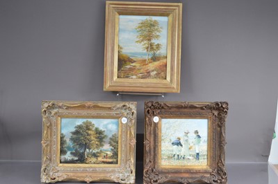 Lot 535 - British School (XXth Century) three framed paintings