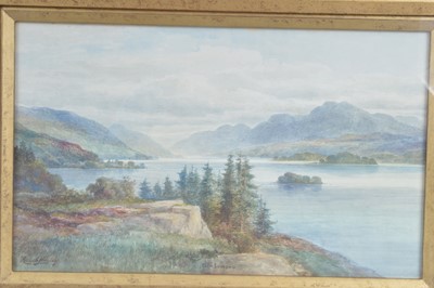 Lot 536 - Ralph Morley (fl. 1870-1900) "A Lake Scene" (possibly Derwentwater)