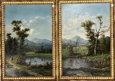 Lot 539 - Salvatore Maresca (Italian, XIXth/XXth Century) "Italianate Landscapes" (A Pair)