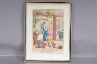 Lot 542 - Thomas Rowlandson (1756-1827) "Bachelor's Fare, Bread, Cheese, and Kisses"