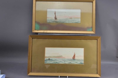 Lot 558 - C Bowerman (fl.1913) a pair of marine watercolours