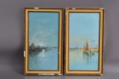 Lot 560 - Italian School Late 19th Century "Venice" & "The Lagoon"