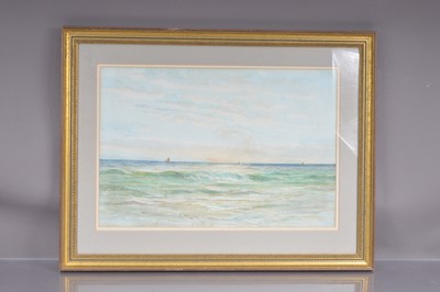 Lot 567 - Alfred Oliver Townsend (1846-1917) "A Seascape with Distant Shipping"