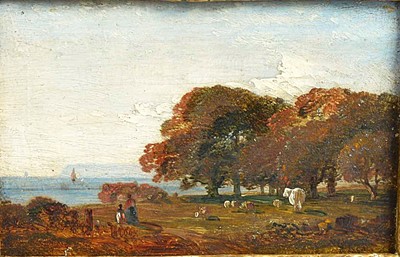 Lot 580 - British School 19th Century "Coastal Landscape"