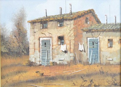 Lot 581 - Guido Borelli (Italian b.1952) "Country Cottage"