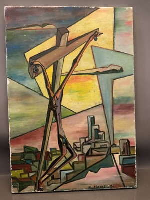 Lot 589 - Felix Masse (1919-2002) "Crucifixion" (1961)