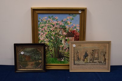 Lot 601 - Three framed artworks